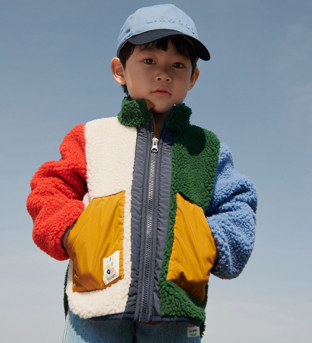 Liewood Fleece Jacket - Noam - Garden Green Multi Mix