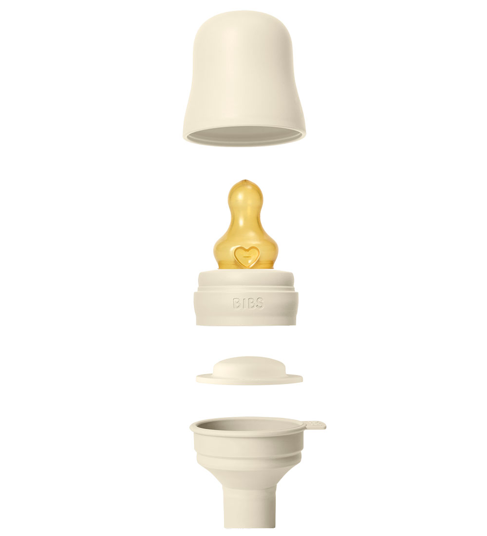 BIBS Feeding Bottle - 150 mL - PP/Natural Rubber - Ivory