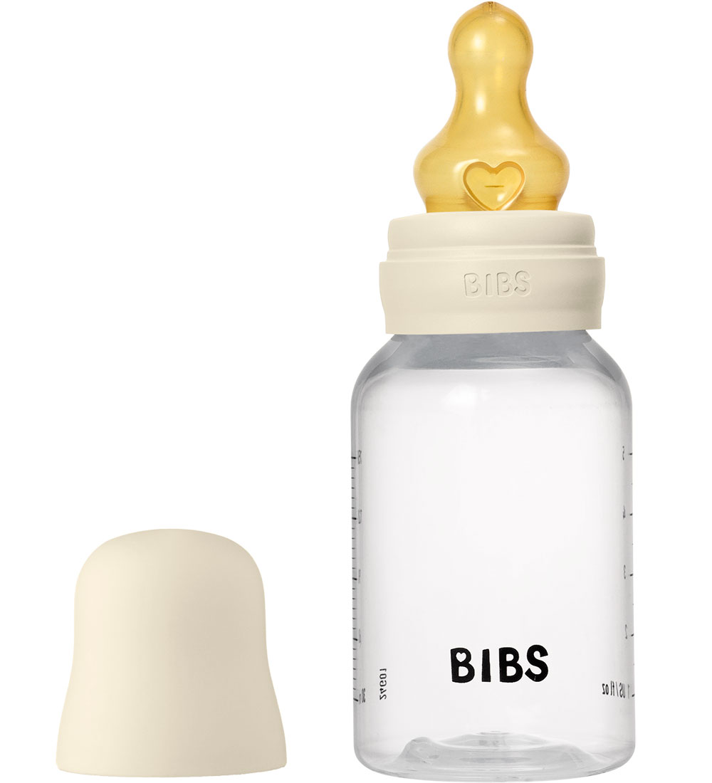 BIBS Feeding Bottle - 150 mL - PP/Natural Rubber - Ivory