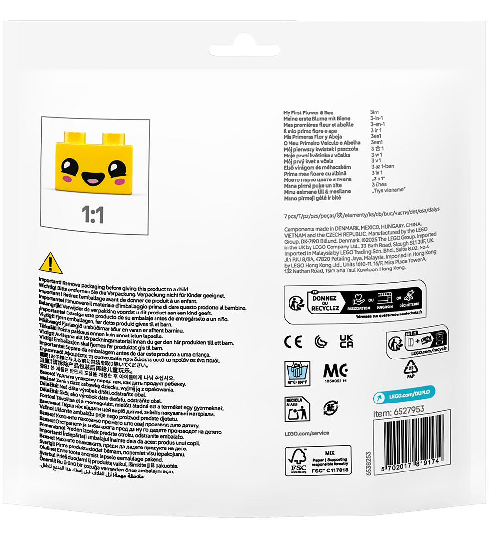 LEGO® DUPLO - My First Flower And Bee 30686 - 3-in-1 - 7 Parts