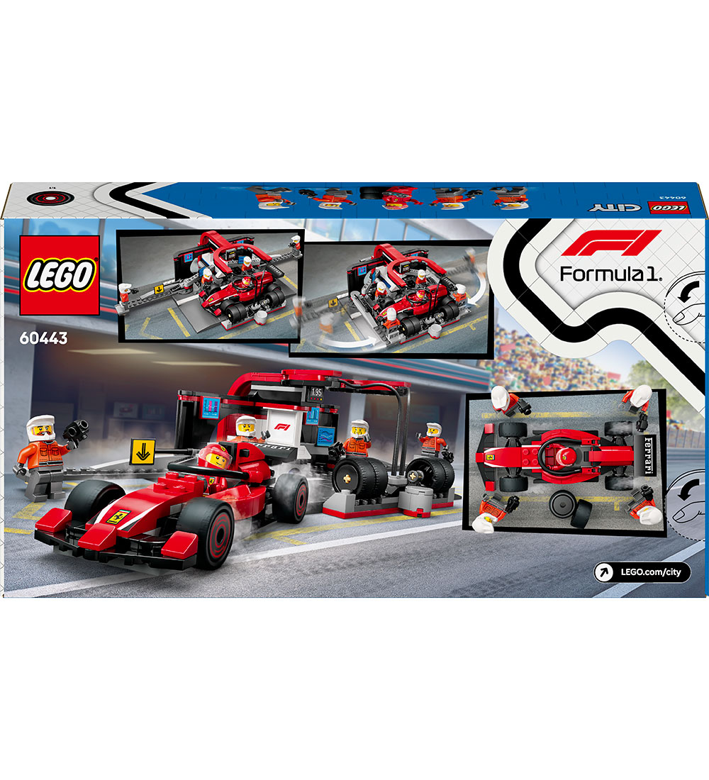 LEGO® City - F1® Pit Stop & Pit Crew with Ferrari Car 60443 - 32
