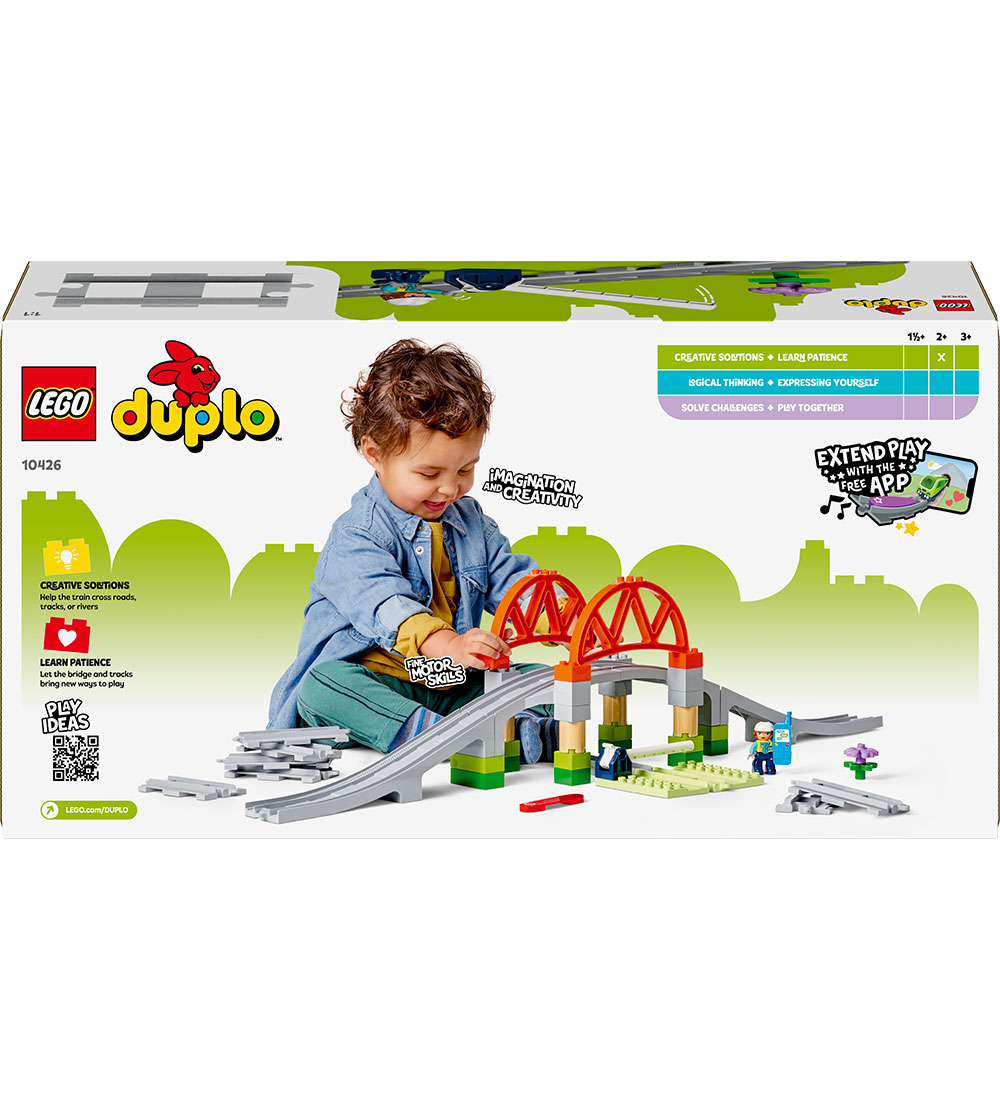 LEGO® DUPLO - Treinbrug en rails uitbreidingsset 10426 - 42 Ond