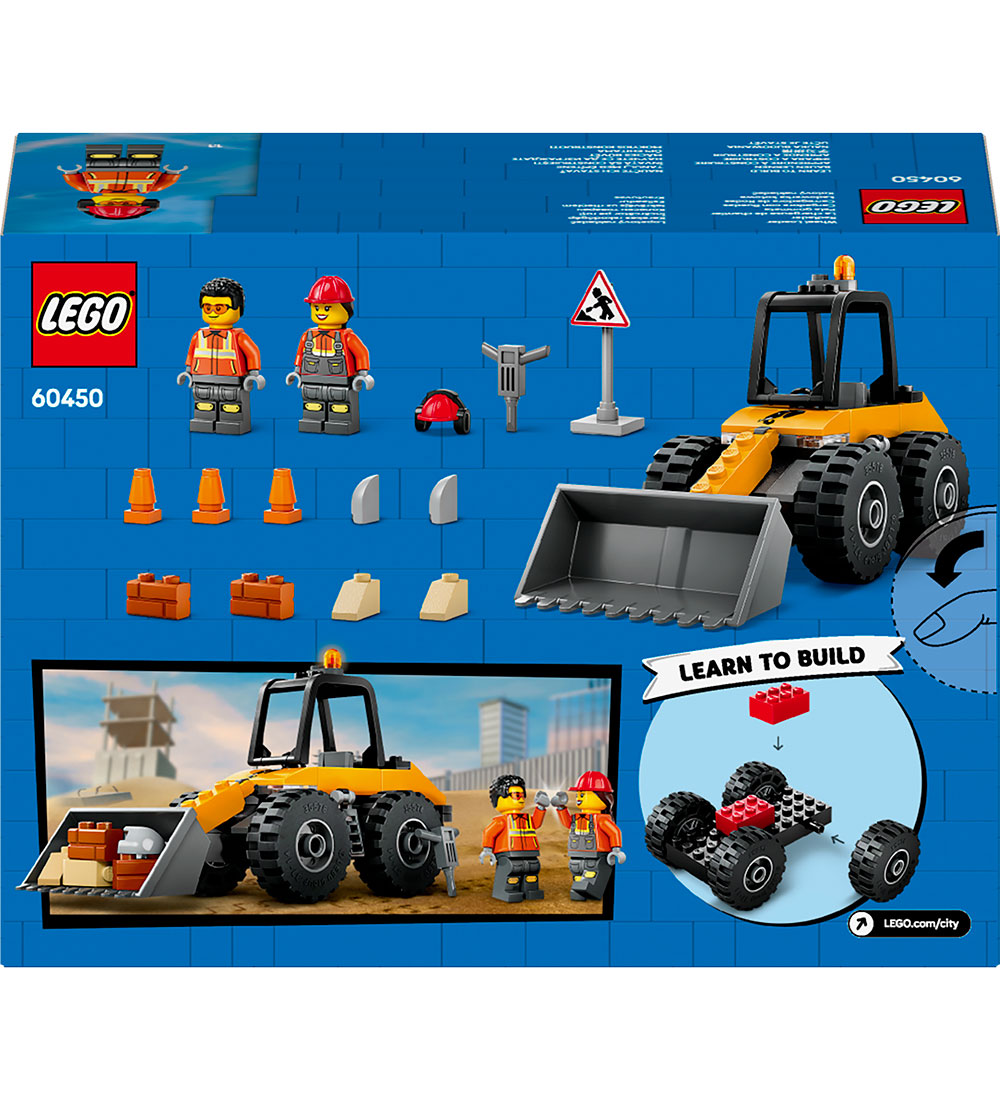 LEGO® City - Yellow Construction Wheel Loader 60450 - 81 Parts