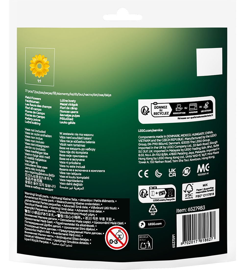 LEGO® Bloemen - Veldbloemen 30701 - 77 Onderdelen
