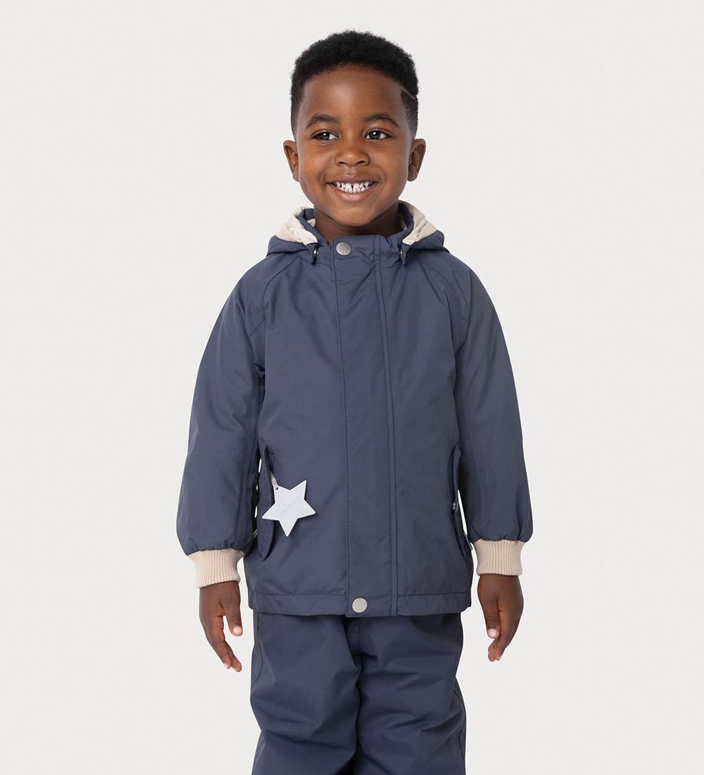Mini A Ture Lightweight Jacket - MatWally Fleece - Ombre Blue