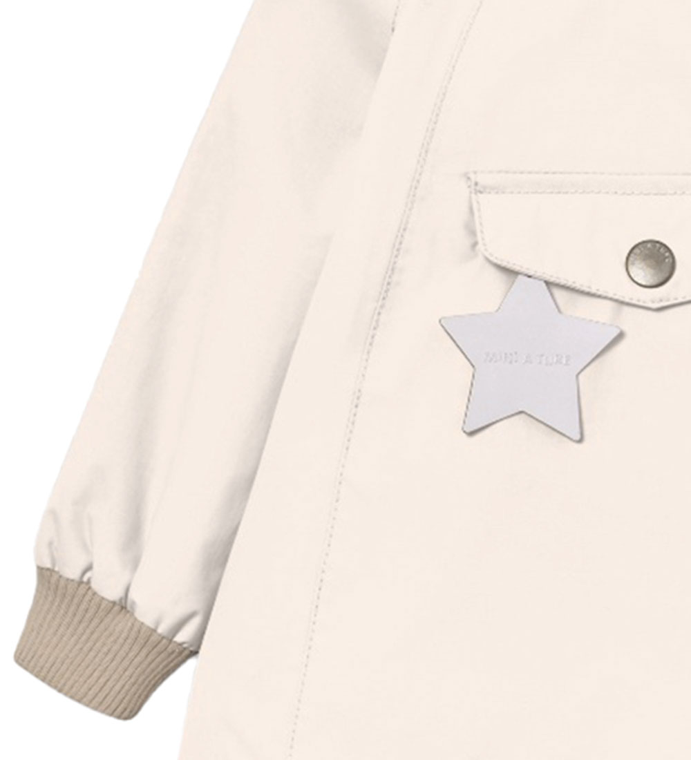 Mini A Ture Lightweight Jacket - MatWai Fleece - Silver Peony