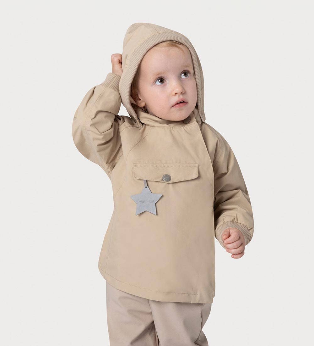 Mini A Ture Lightweight Jacket - MatWai Fleece - Sesame