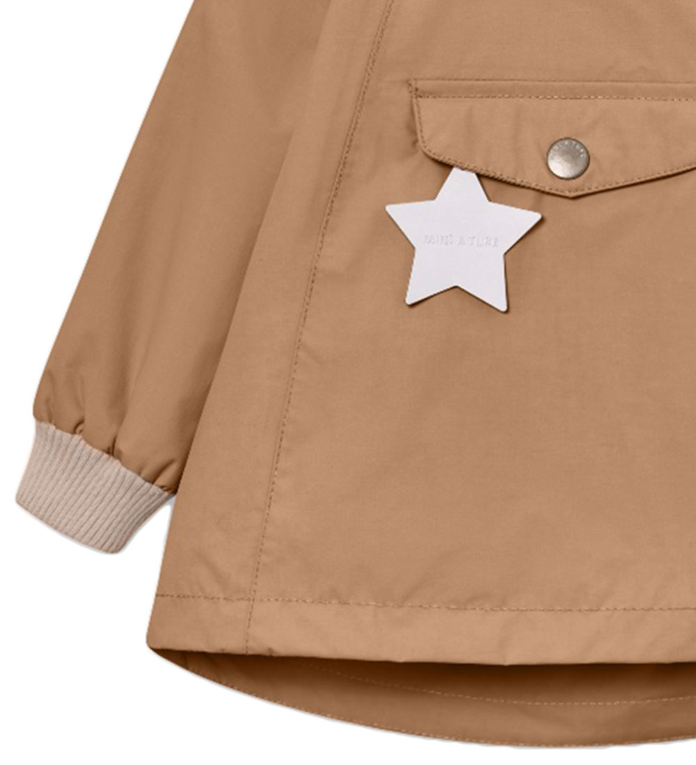Mini A Ture Sommarjacka - MatWai Fleece - Bäver Brown