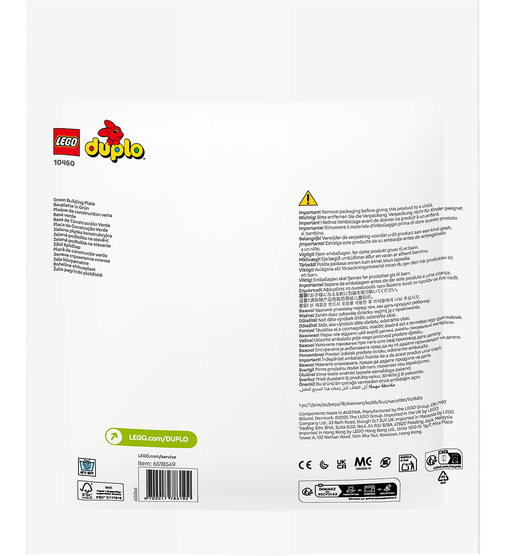 LEGO® DUPLO - Groene bouwplaat 10460