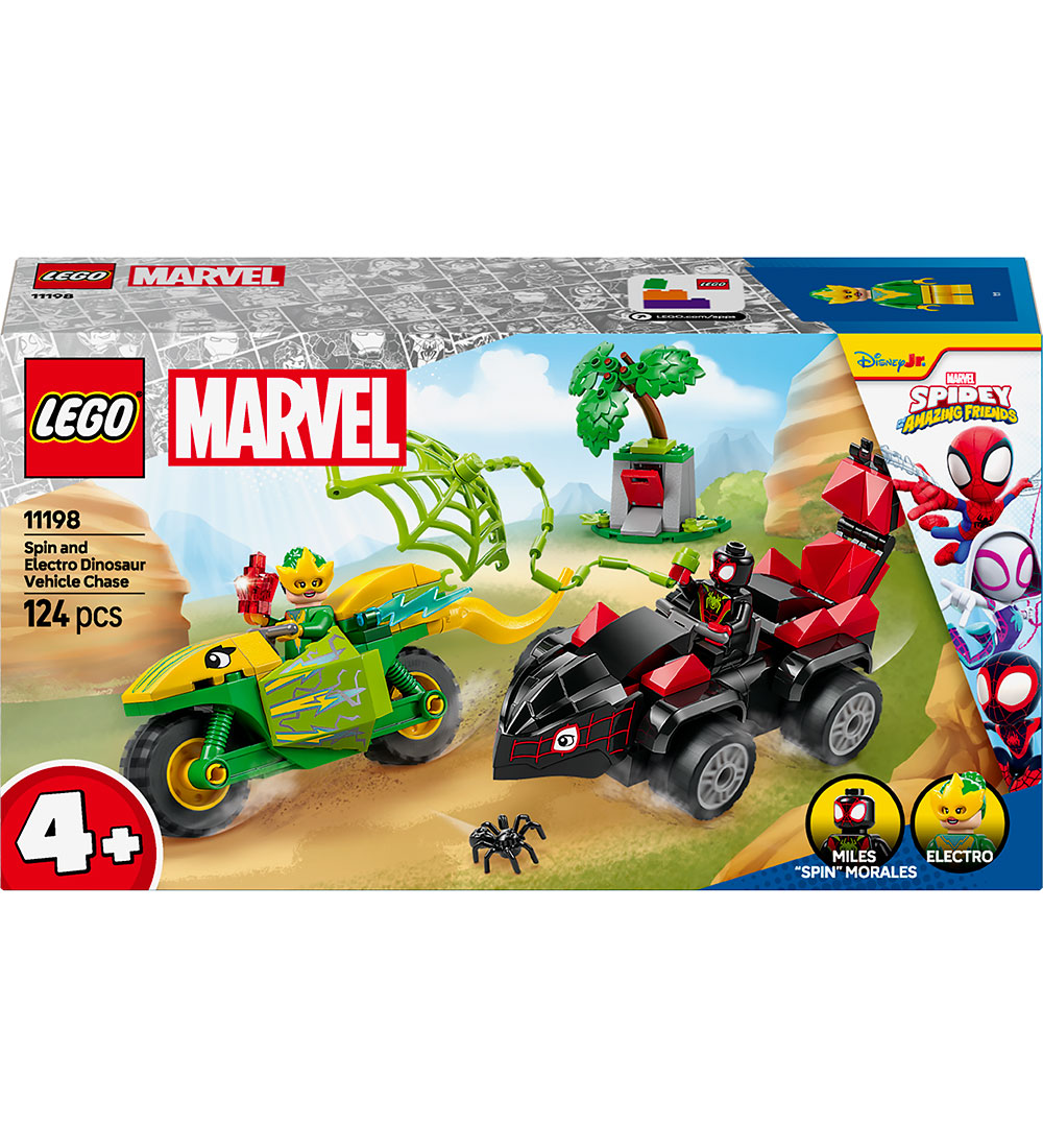 LEGO® Marvel - Spin and Electro Dinosaur Vehicle Chase 11198 -