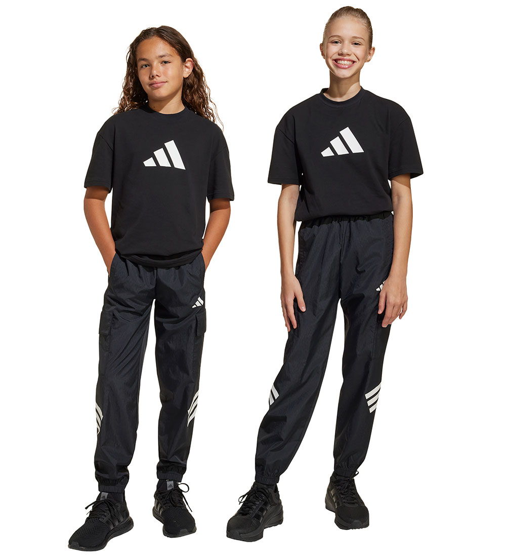 adidas Performance Holz Hose - Schwarz m. Weiß
