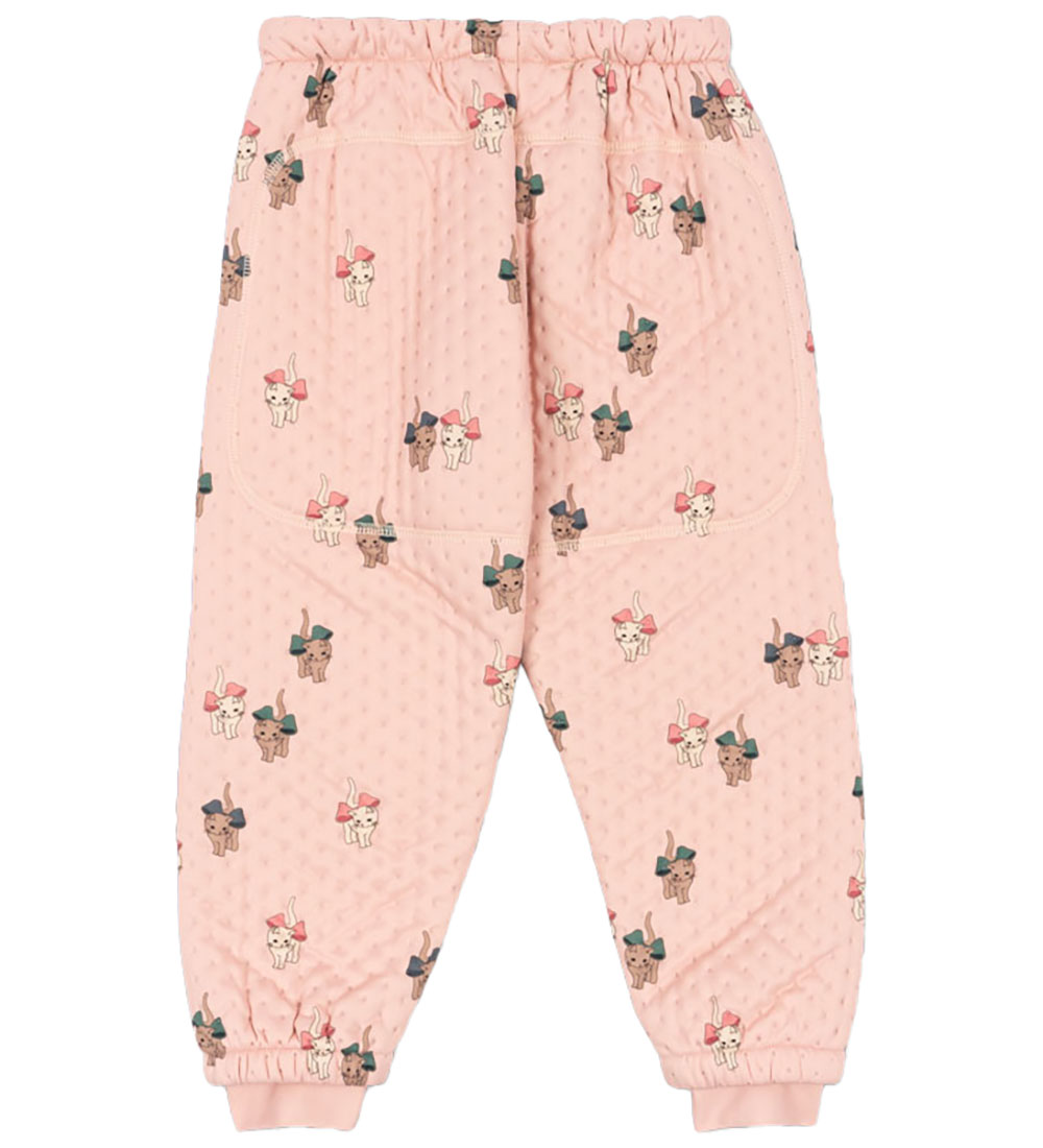 Konges Sløjd Thermohosen - Bow Kitty Pink