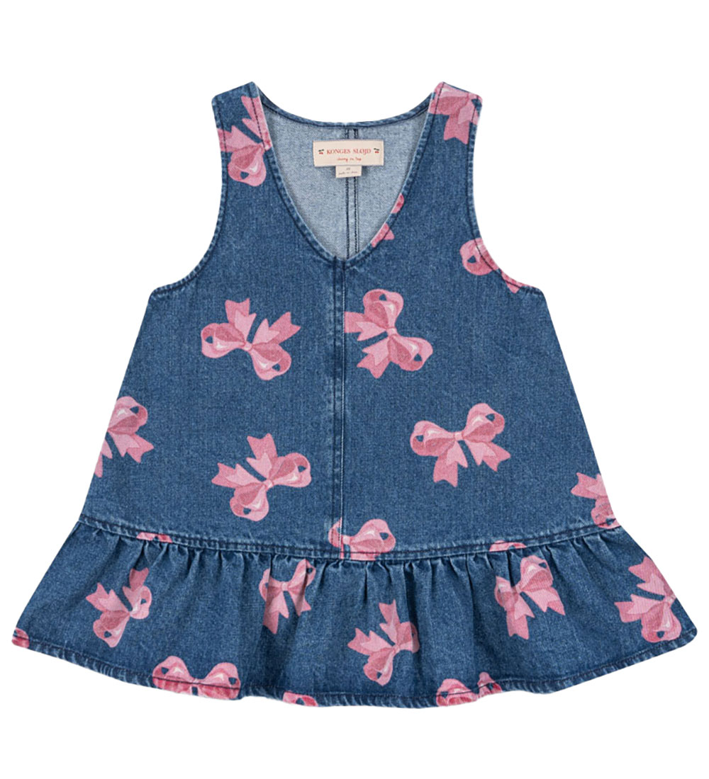 Konges Sløjd Jurk - Denim - Magot - Bella Bow