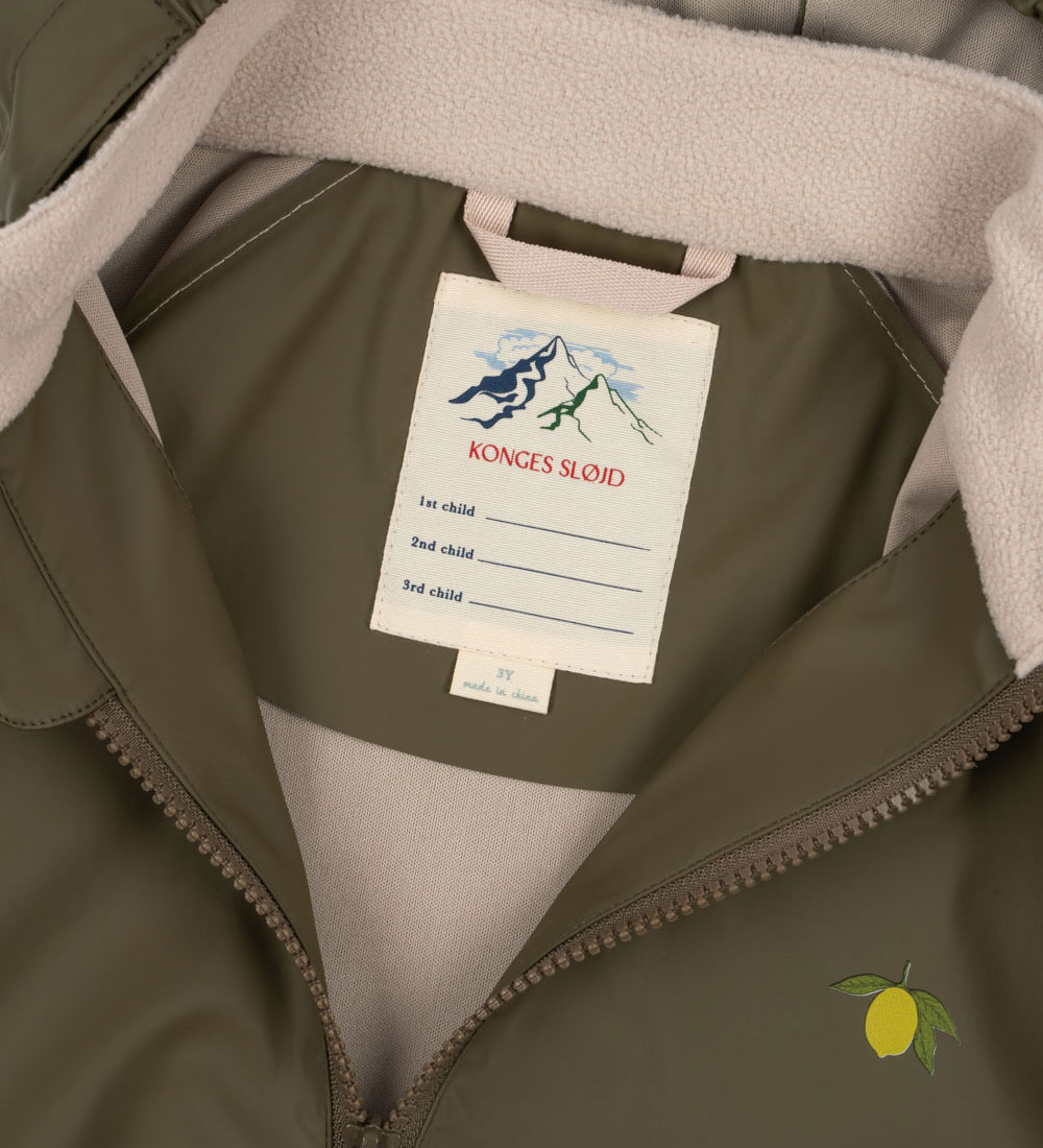 Konges Sløjd Rainwear - PU - Plainy - Burnt Olive