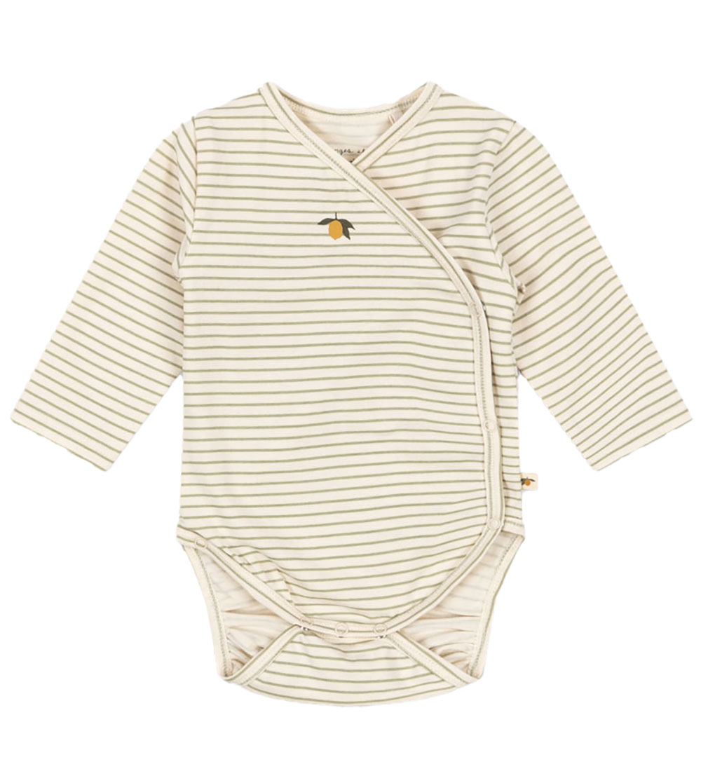Konges Sløjd Wrap Bodysuit L/æ - Tea Stripe