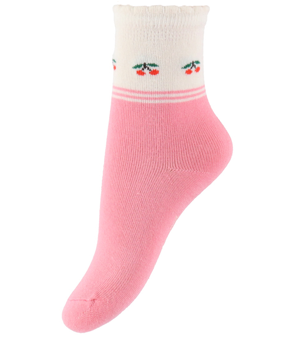 Chaussettes Konges Sløjd - 2 Pack - Jacquard - Cherry Mix