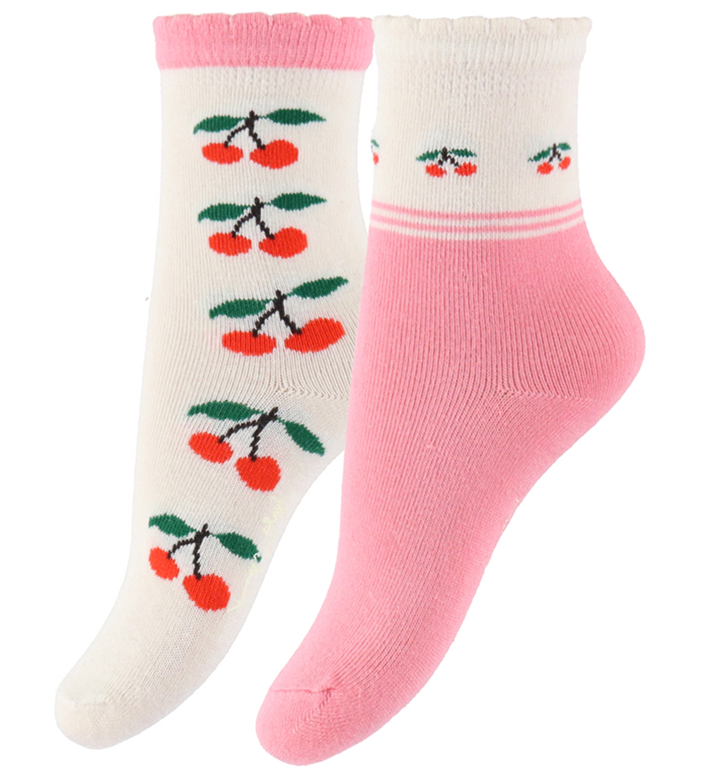 Chaussettes Konges Sløjd - 2 Pack - Jacquard - Cherry Mix