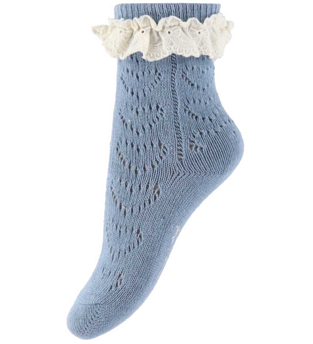 Konges Sløjd Socks - 2-Pack - Pointelle - Blue Mix
