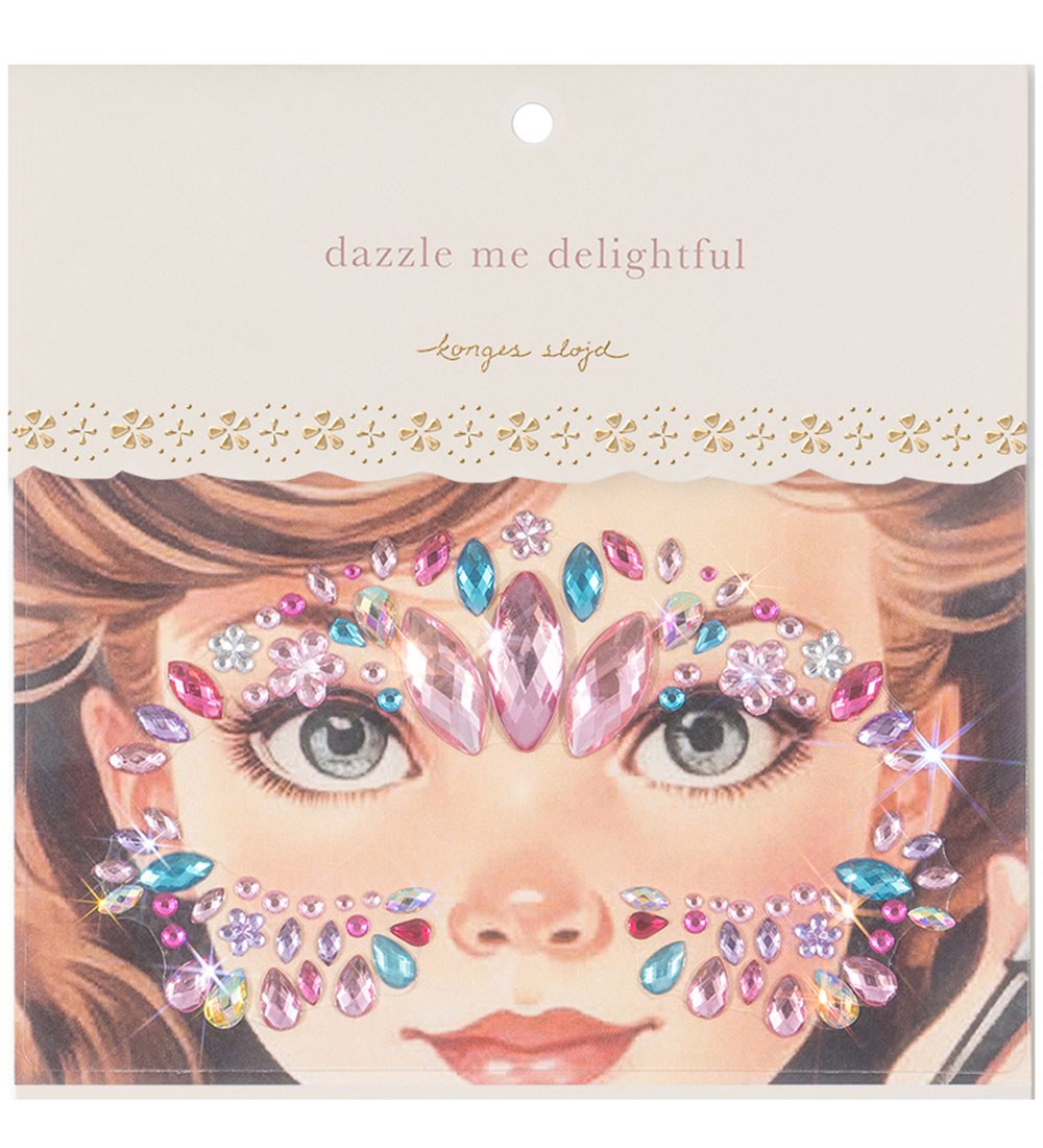 Konges Sløjd Embellishment set - Face Jewels - Pink