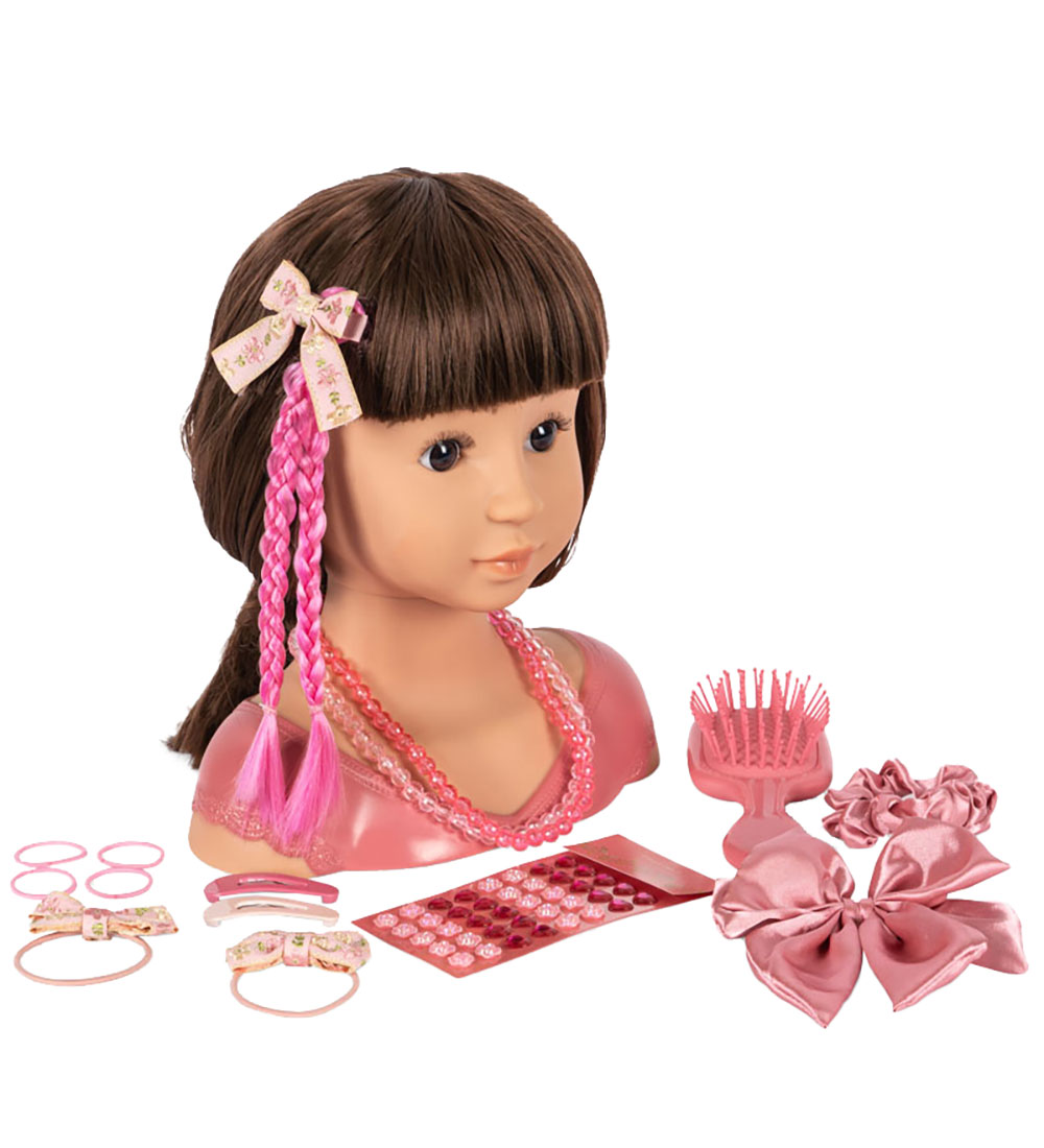 Konges Sløjd Doll head w. Accessories - Stella