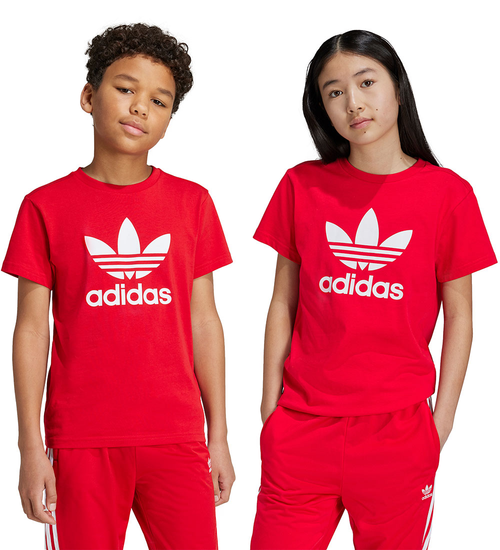 adidas Originals T-paita - Trefoil - Parempi Scarlet