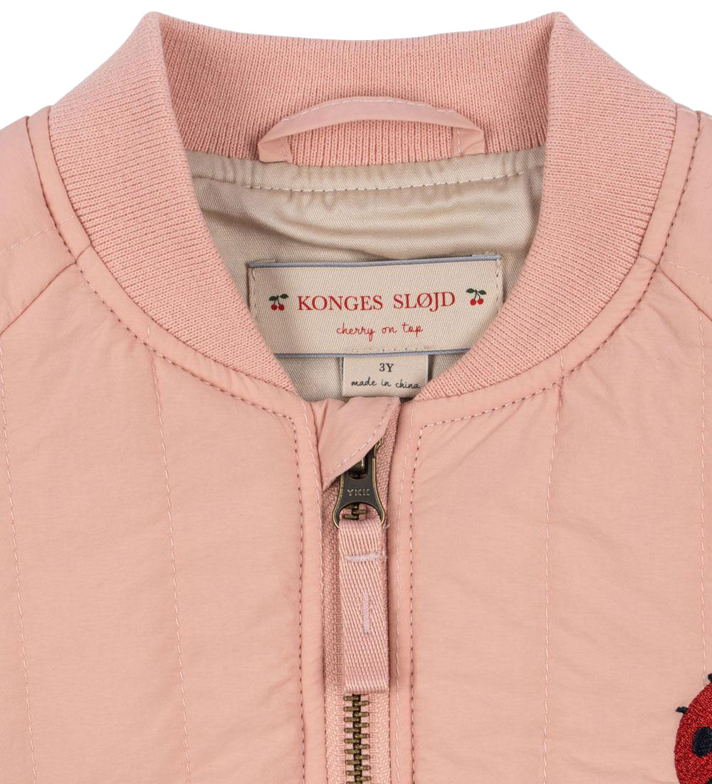 Konges Sløjd Thermo Jacket - Juno Bombs - Mellow Rose w. Ladybug