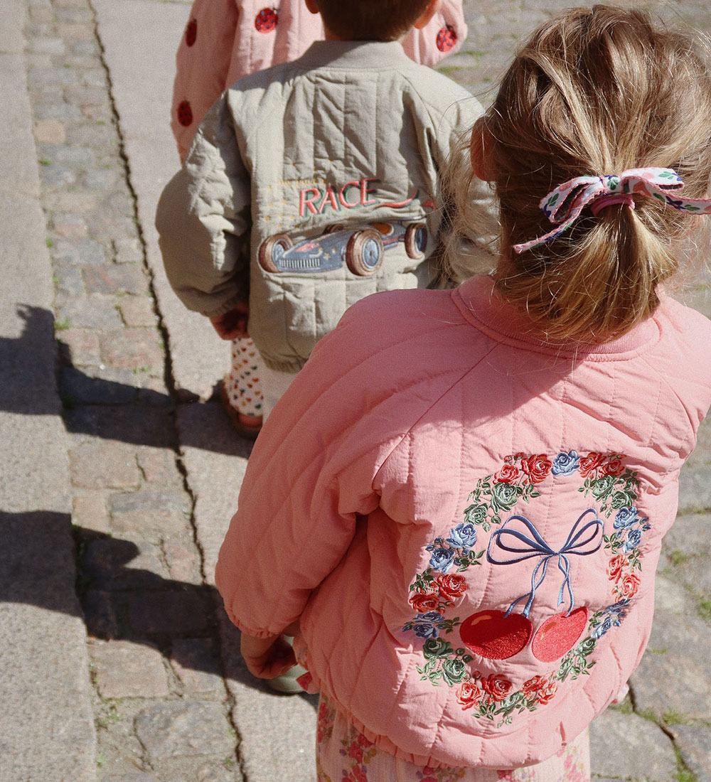 Konges Sløjd Bomber Jacket - Juno - Strawberry Ice w. Print