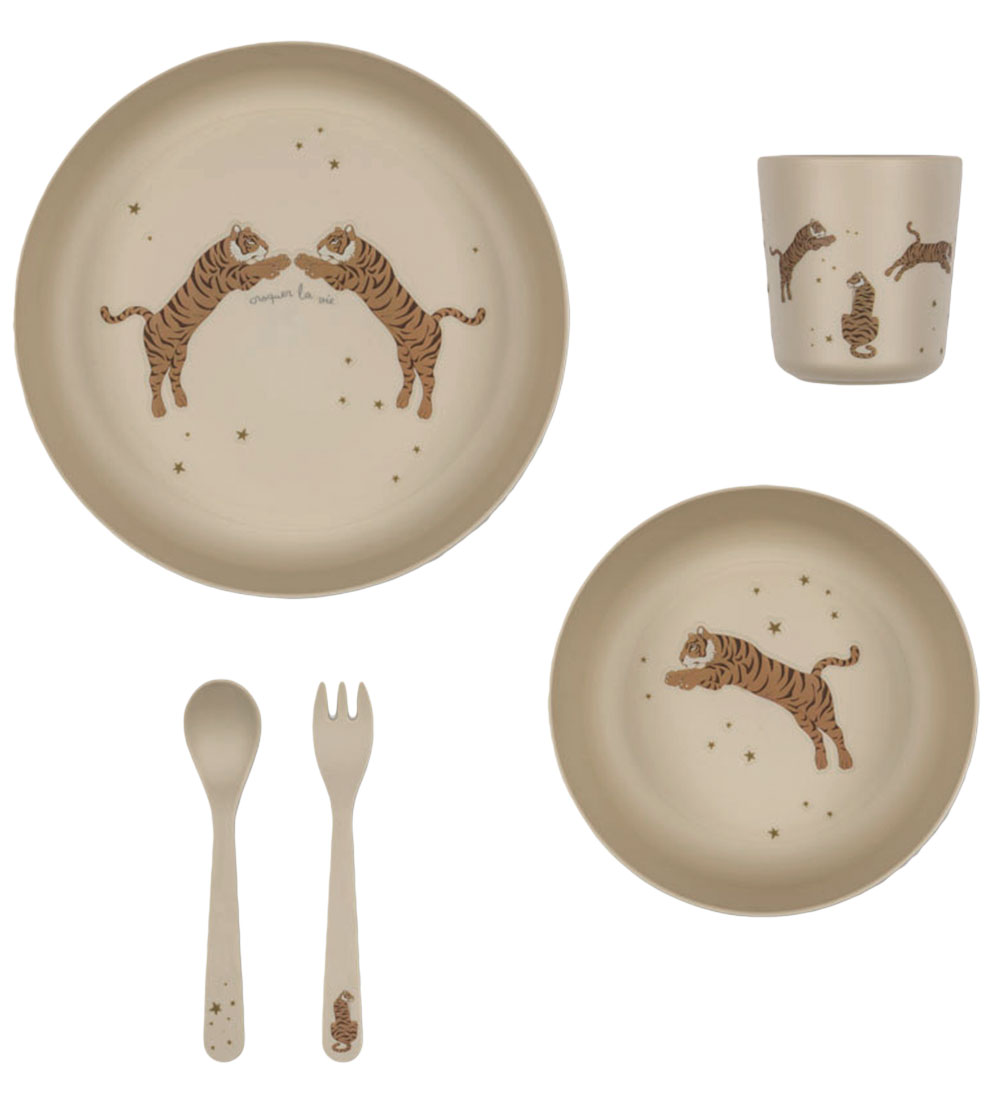 Konges Sløjd Dinner Set - 5 Parts - Tiger