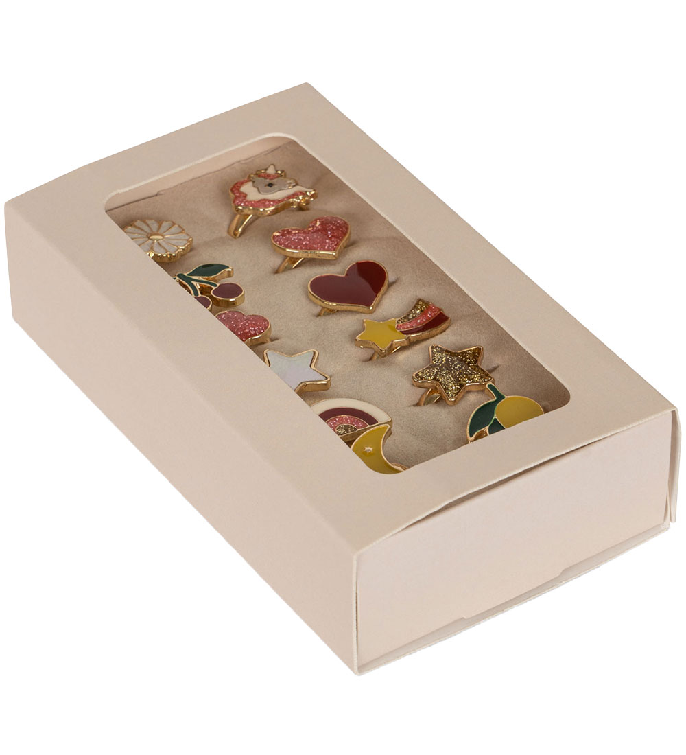 Konges Sløjd Rings - 12-Pack - Multi Color