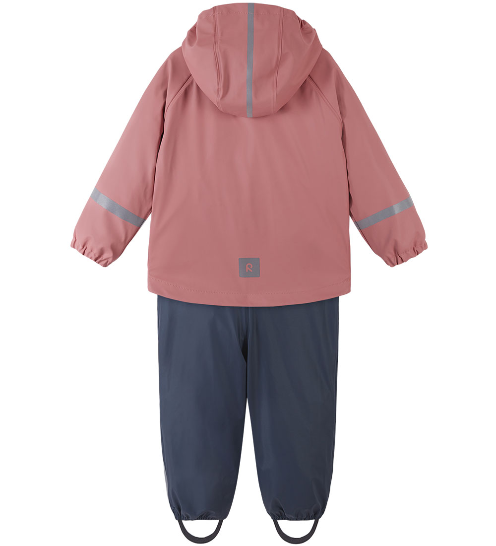 Reima Regenkleidung m. Träger - PU - Tipotella - Rosa/Navy