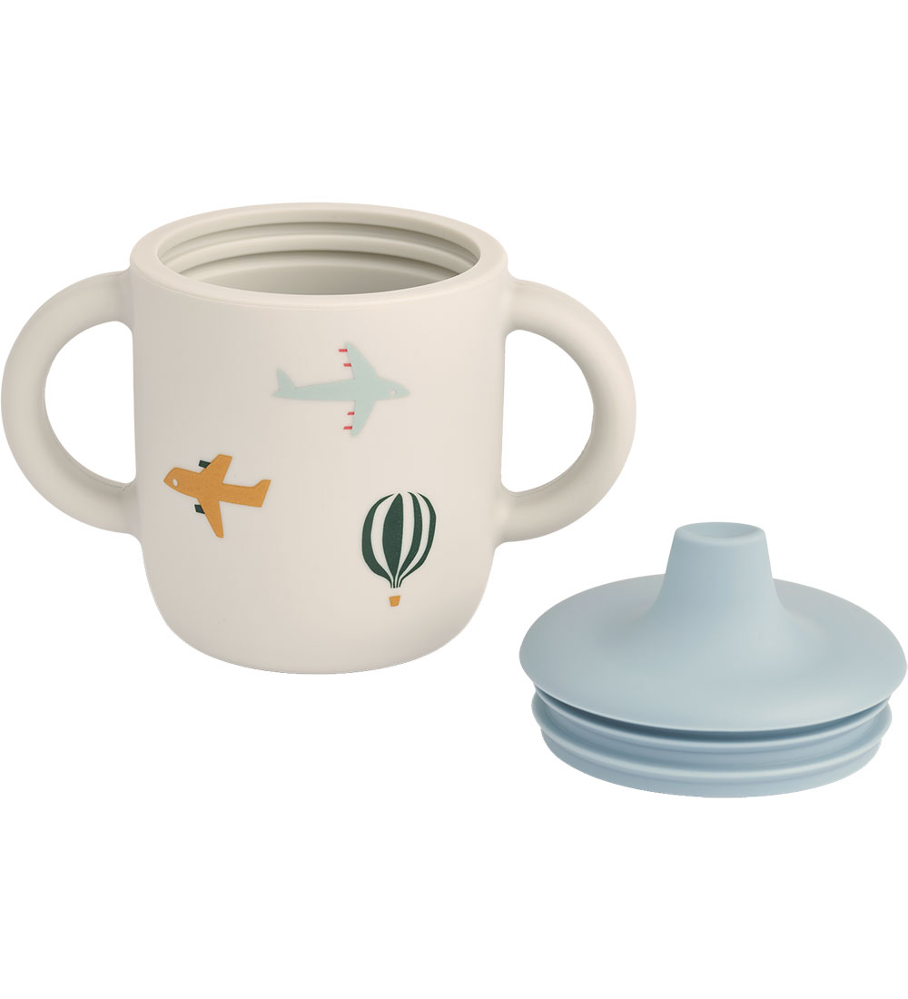 Liewood Cup w. Spout Lid - Neil - Silicone - 150 mL - Aviator/Ec
