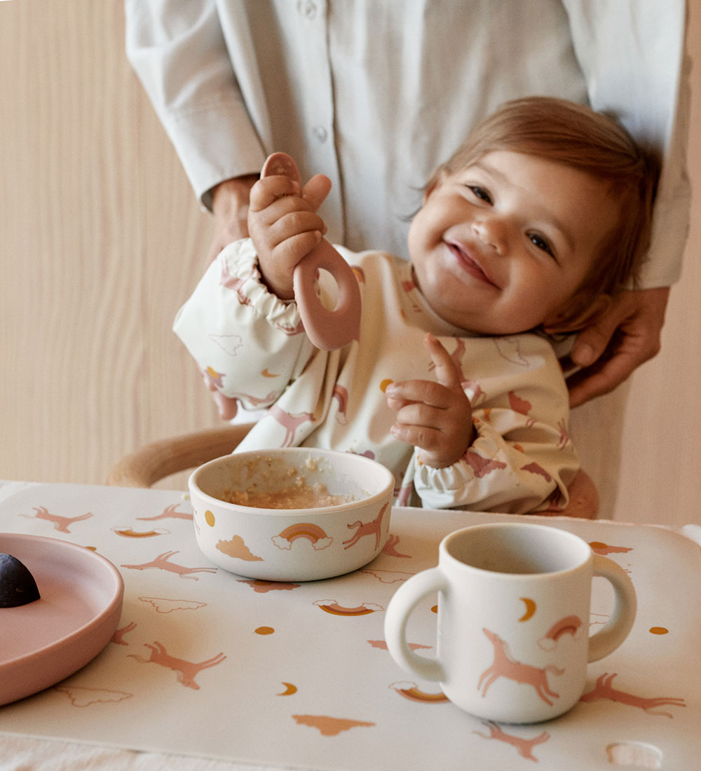 Liewood Dinner Set - Silicone - 4 Parts - Dream/Ecru