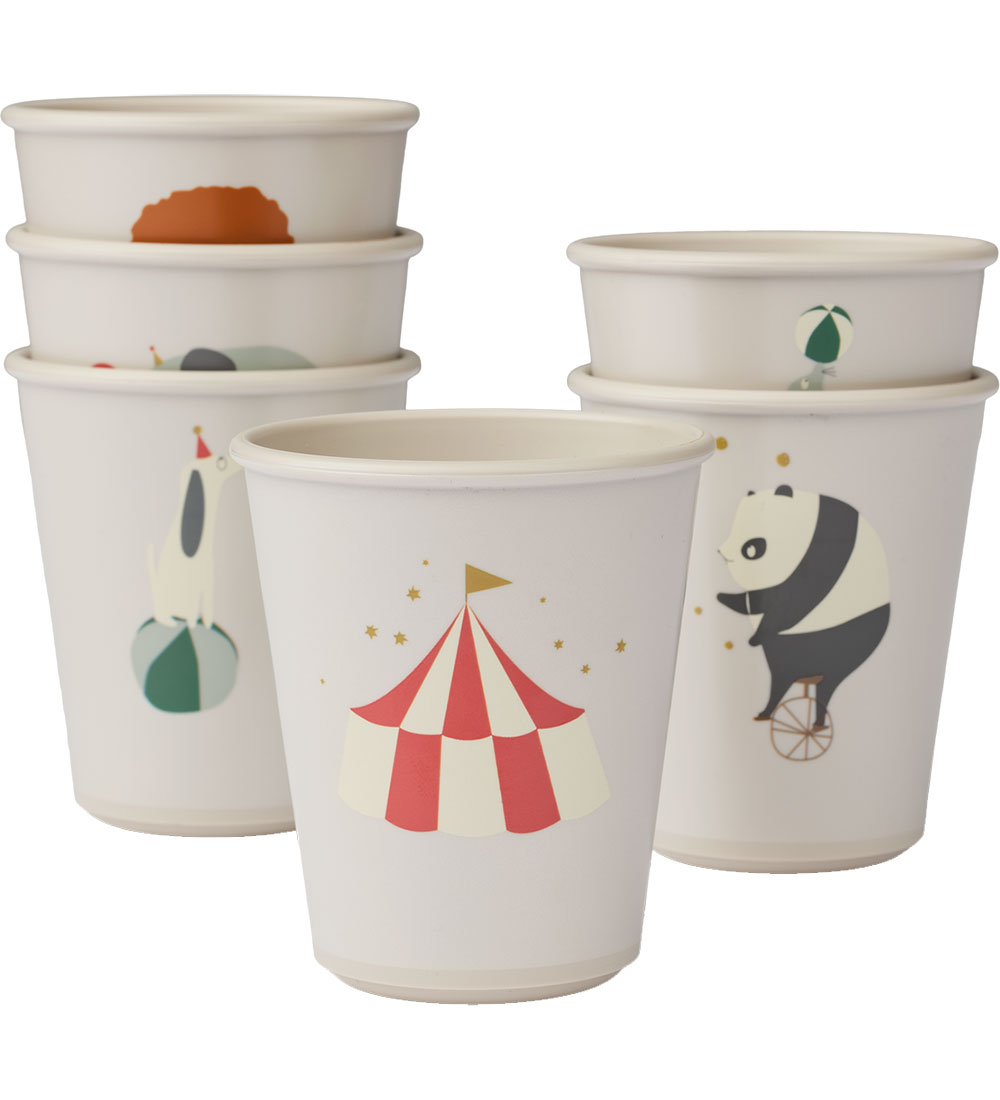 Liewood Cups - Lana - 6-Pack - Circus/Sandy