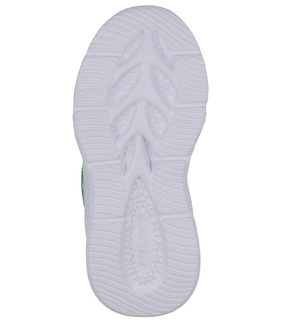 Skechers Sko m. Lys - Krendox - Blå/Lime