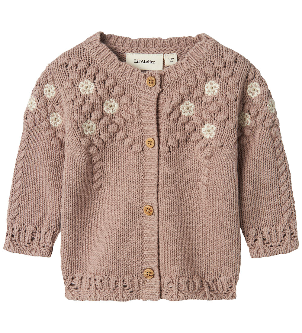 Lil' Atelier Cardigan - Knitted - NbfBrianna - Etherea