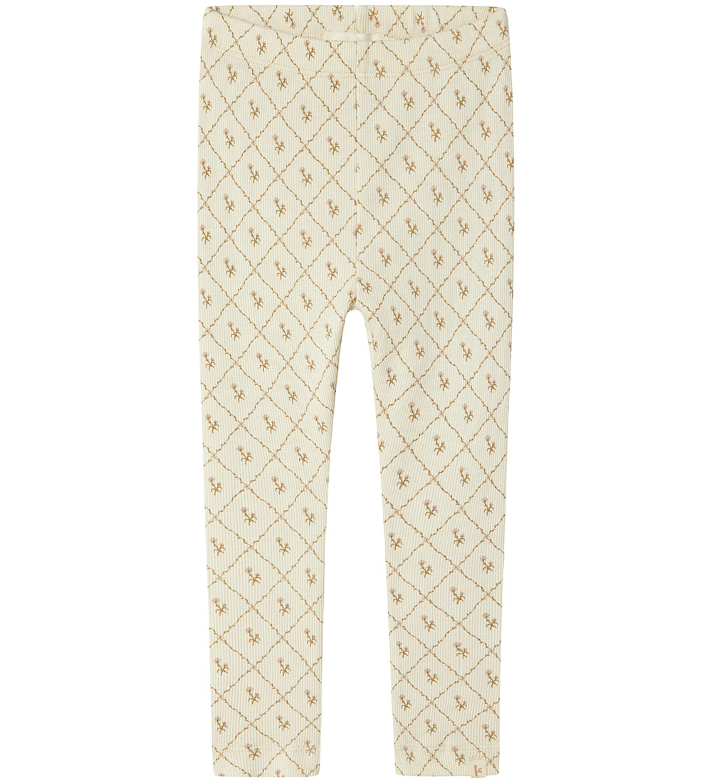 Lil' Atelier Leggings - Rib - NmfGago - Turtledove