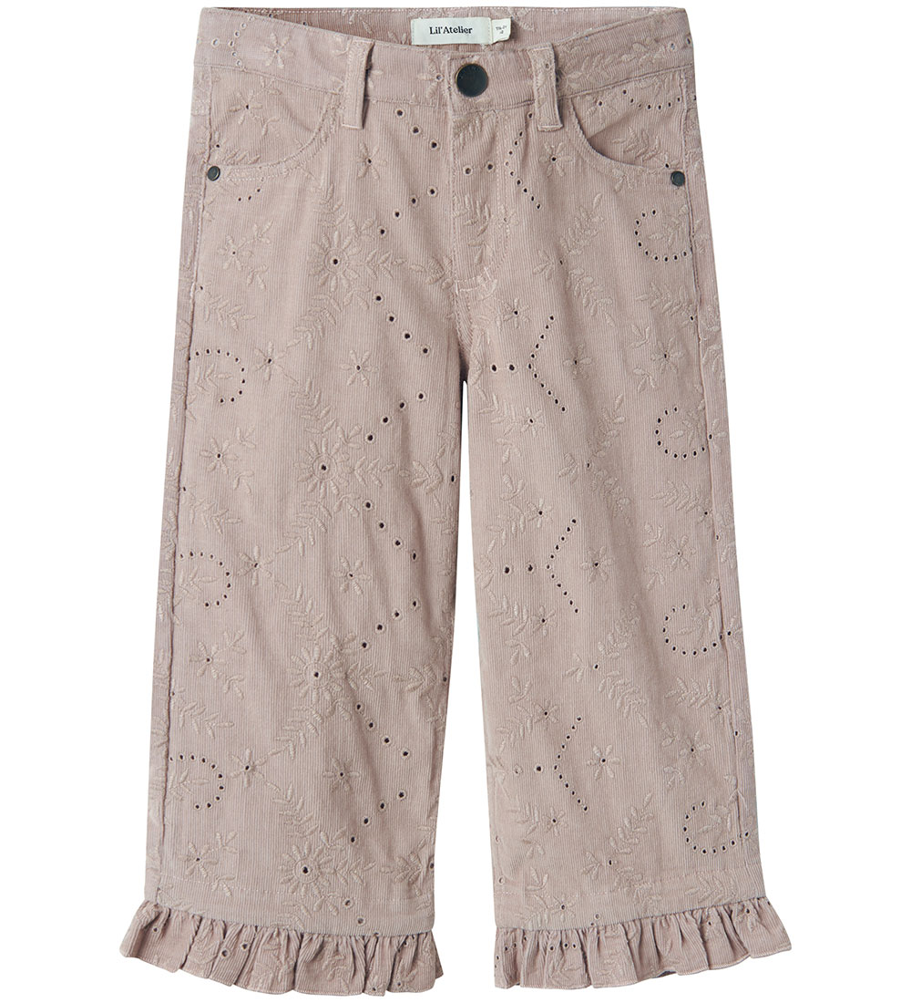 Lil' Atelier Corduroy Trousers - NmfRose - Etherea