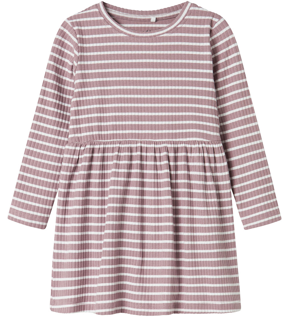 Robe Name It - NmfVemma - Elderberry/Bright White
