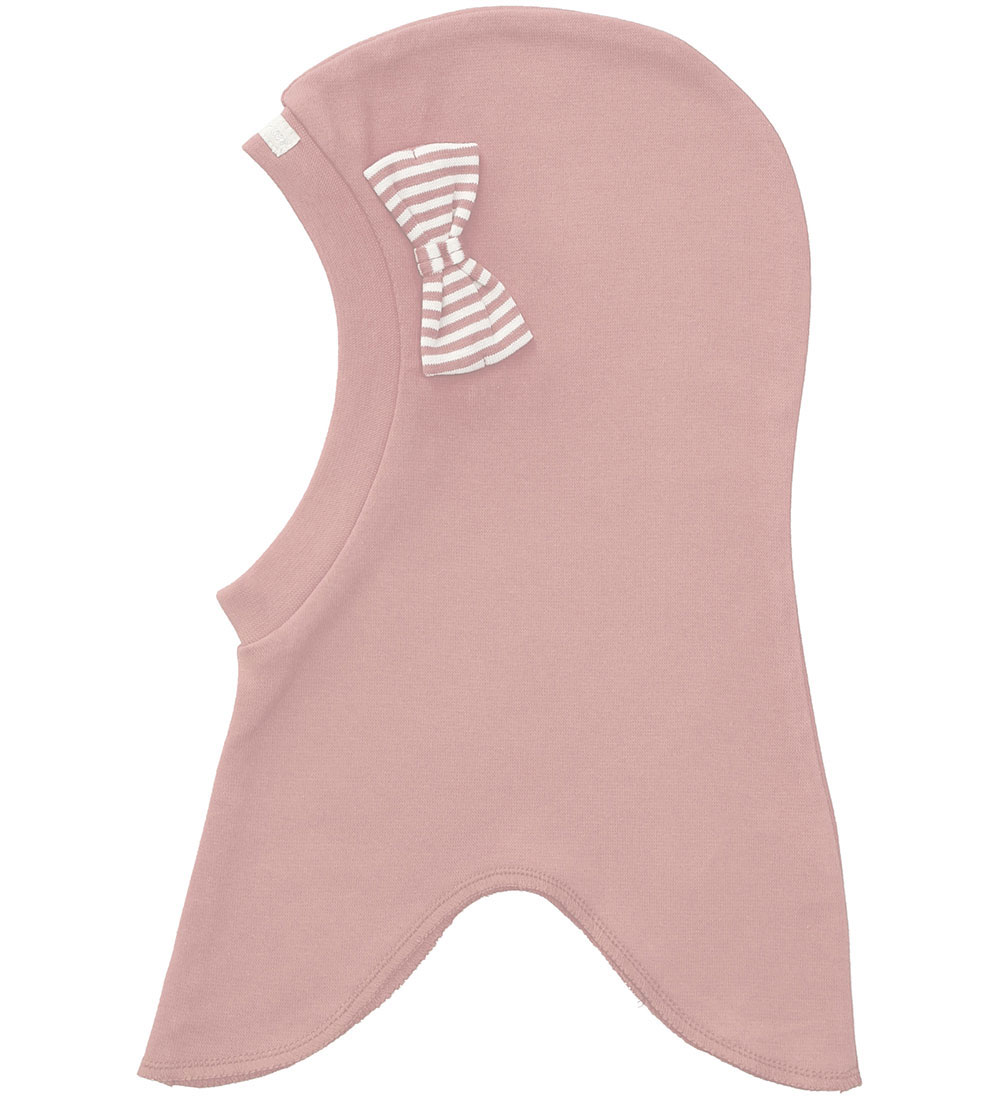 Racing Kids Balaclava - Single Layer - Dusty Rose w. Bow