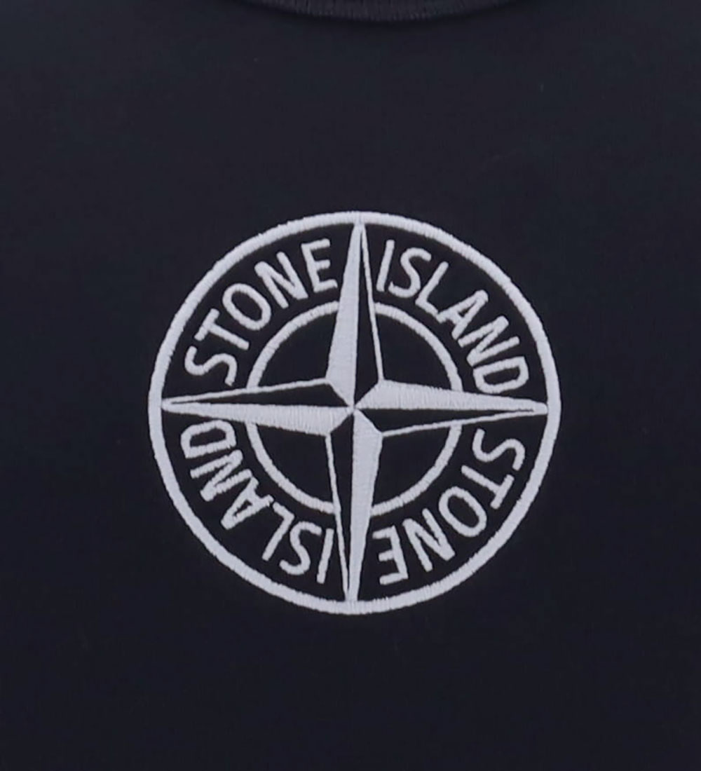 Stone Island Sweatshirt - Navy w. Logo