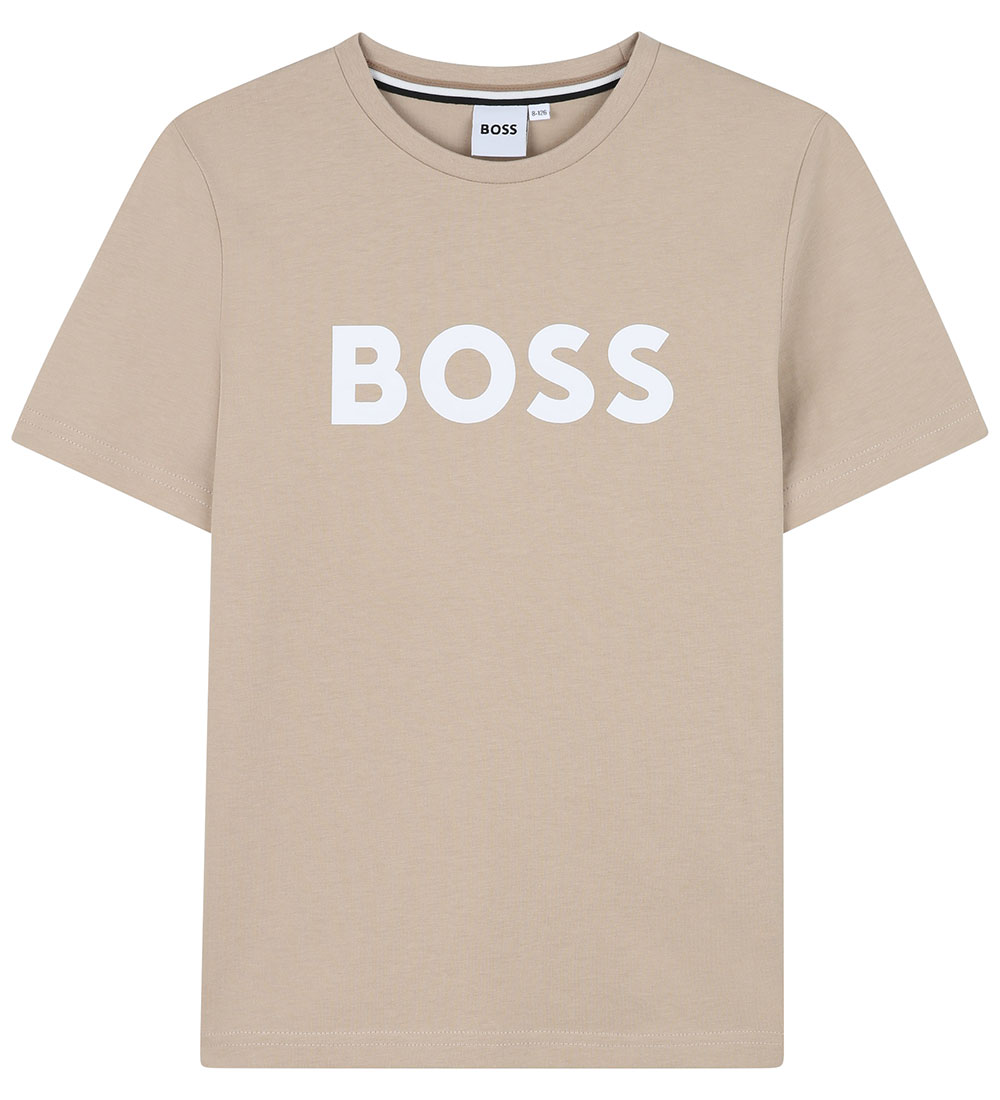 BOSS T-shirt - Stone w. White