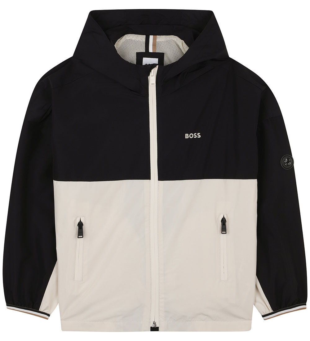 BOSS Lightweight Jacket - Black/Beige