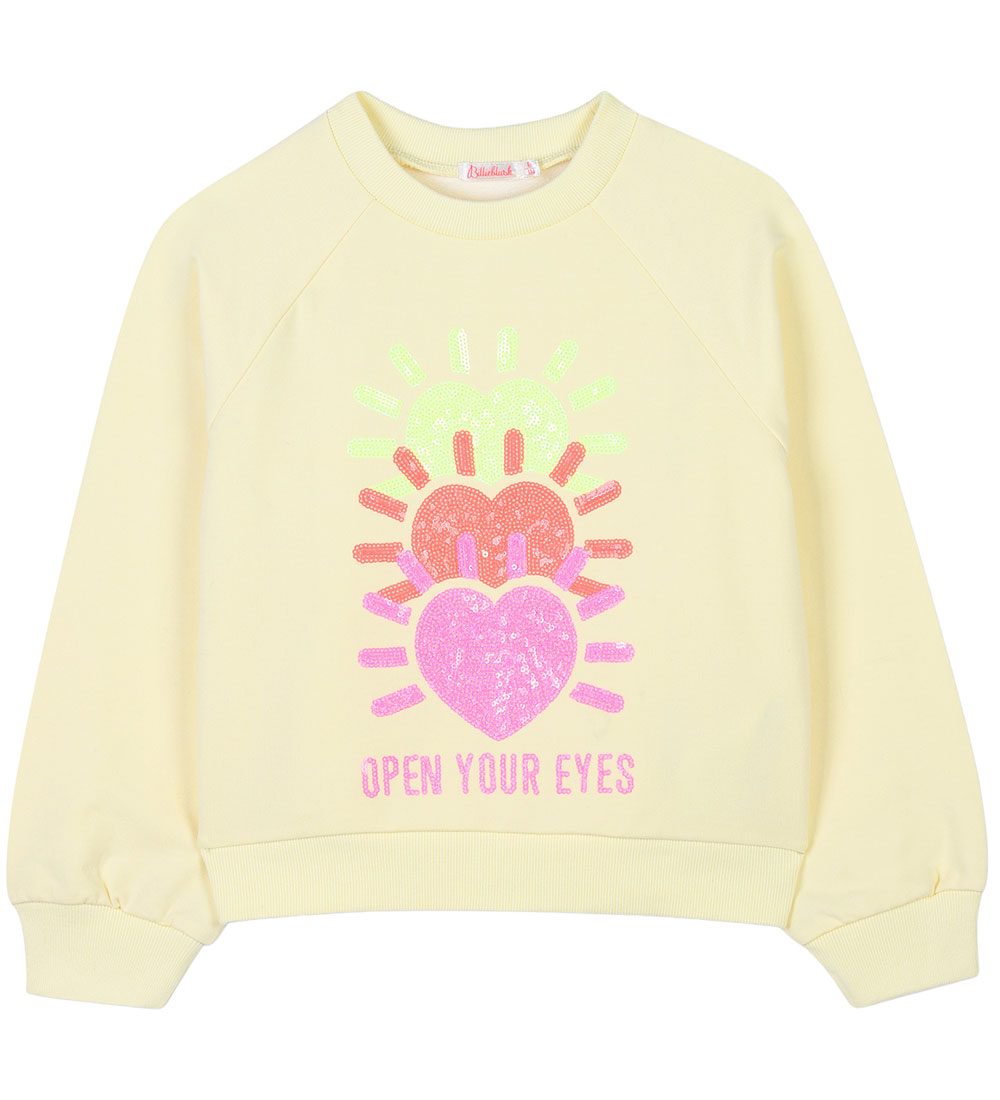 Billieblush Sweatshirt - Yellow w. Sequins