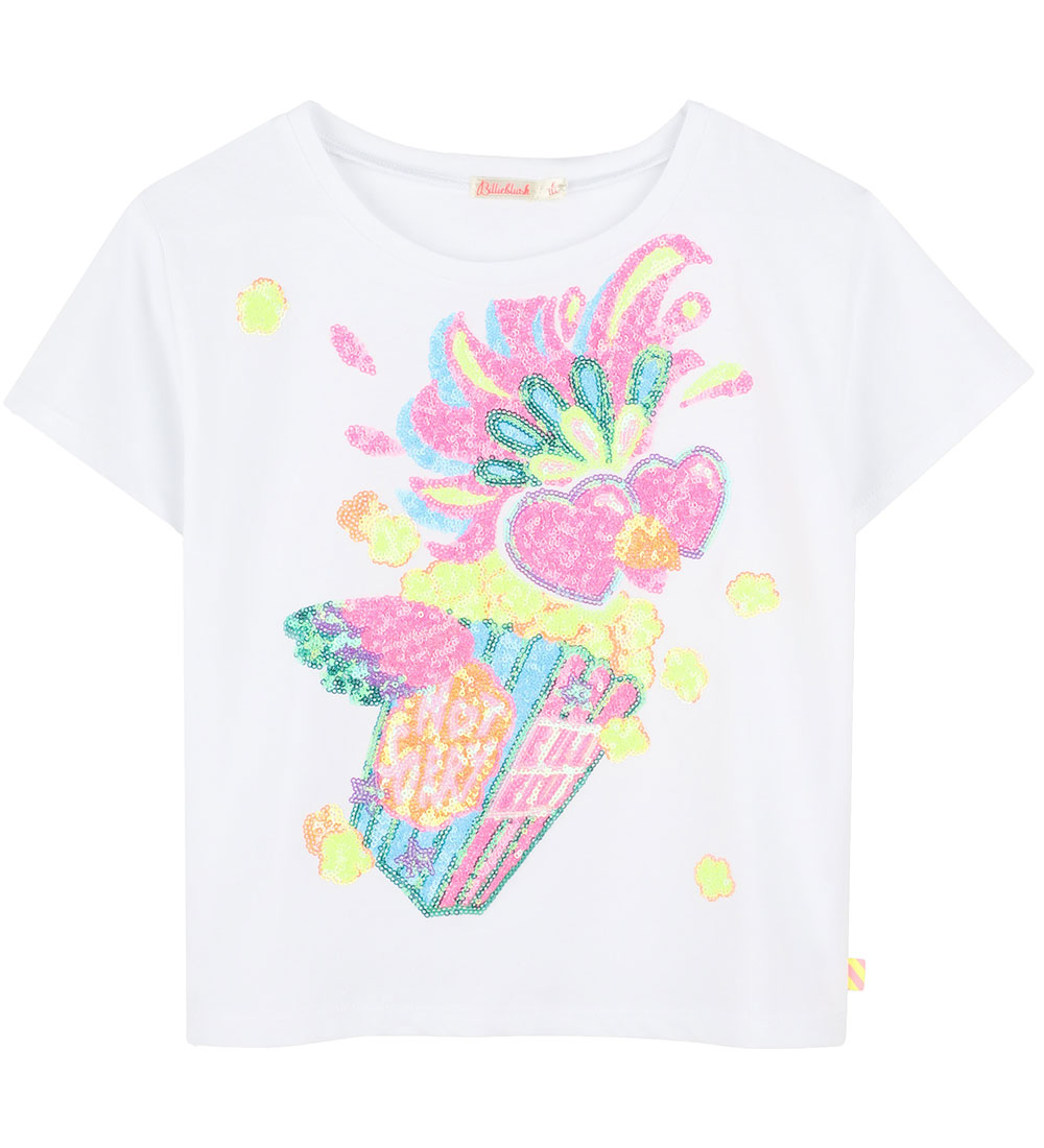 Billieblush T-shirt - White w. Sequins