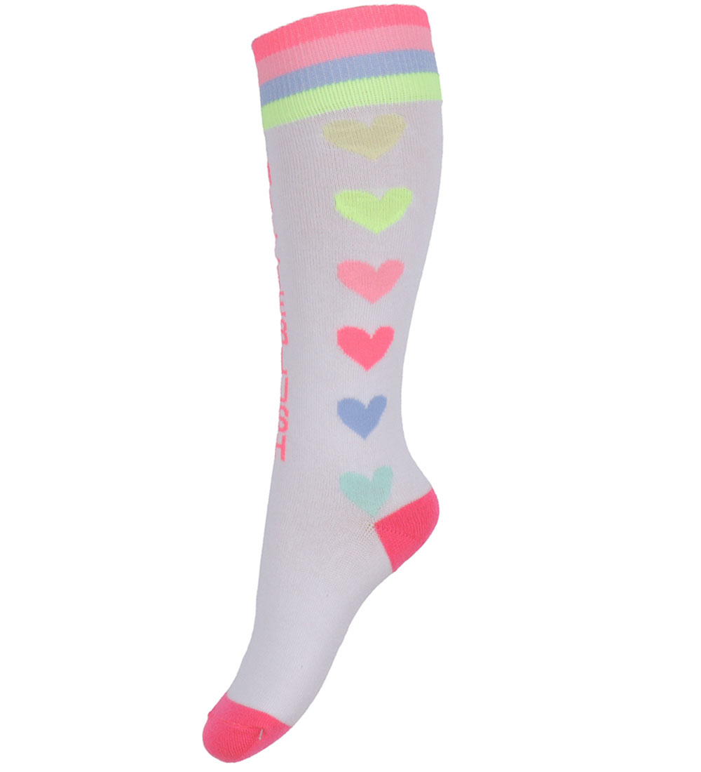 Billieblush Kniestrümpfe- Weiß m. Herzen