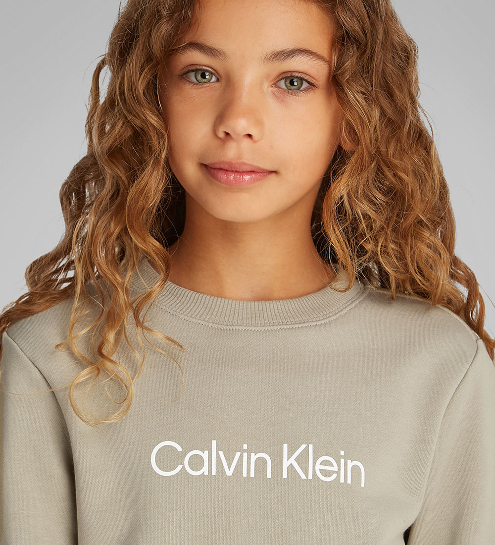 Calvin Klein Sweatshirt - Inst. Logo - Lorbeer Oak Grey