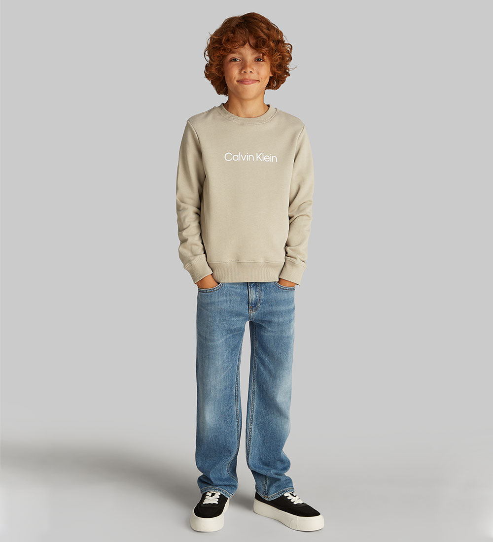 Calvin Klein Sweatshirt - Inst. Logo - Lorbeer Oak Grey