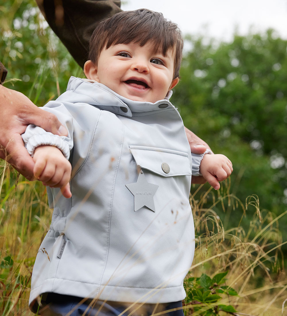 Mini A Ture Lightweight Jacket - MatWai Fleece - Blue Metal