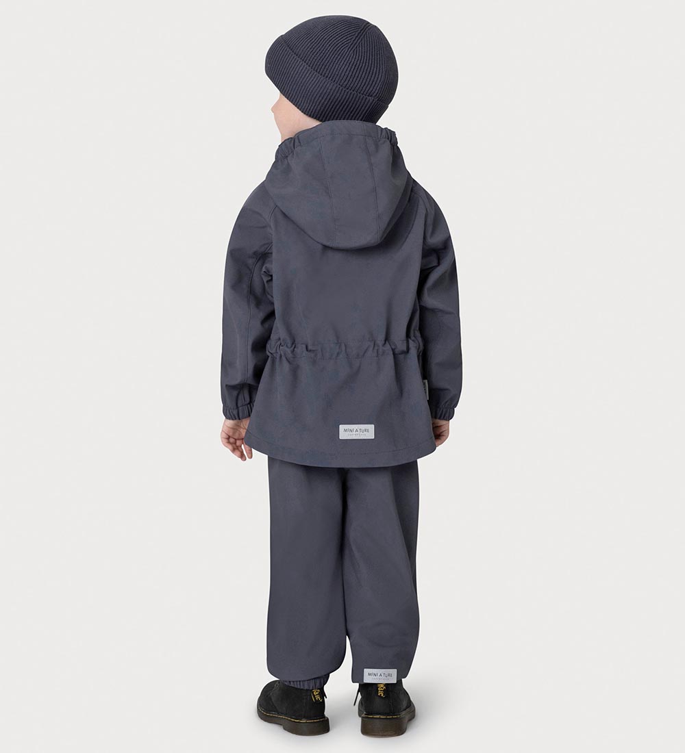 Pantalon softhell av. Polaire Mini A Ture - MatAian - Ombre Blue