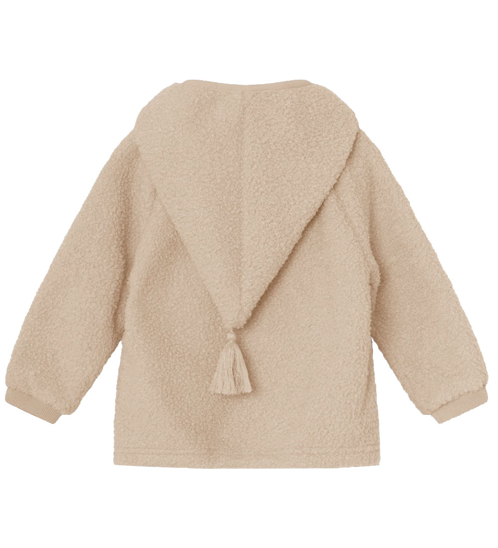 Mini A Ture Fleece Jacket - Teddy - MatLiff - Sesame